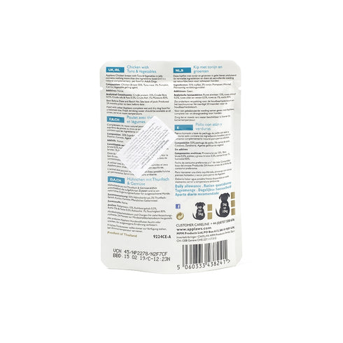 Hrana umeda pentru caini Applaws cu pui ton si legume 100 g