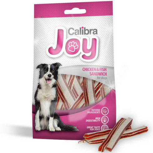 Recompense pentru caini Calibra Joy Chicken Fish Sandwich 80 g