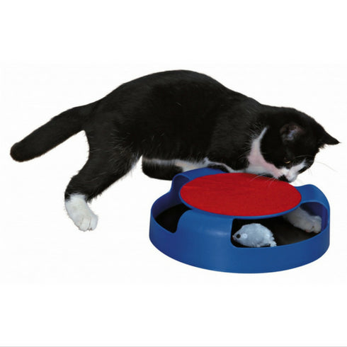 Jucarie pentru pisici circuit cu soricel 25x6 cm Trixie