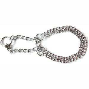 Zgarda pentru caini Zgarda lant dublu, Enjoy 2-40cm