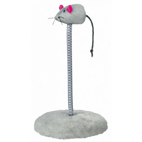 Jucarie pentru pisici pendula elastica cu soricel 15x22 cm Trixie