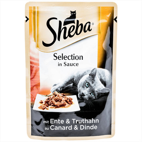 Hrana umeda pentru pisici Sheba Rata si Curcan 85g