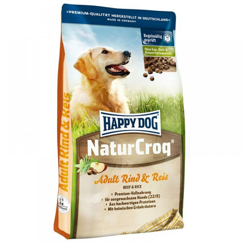 Hrana uscata pentru caini Happy Dog Natur-Croq Vita si Orez 15 kg