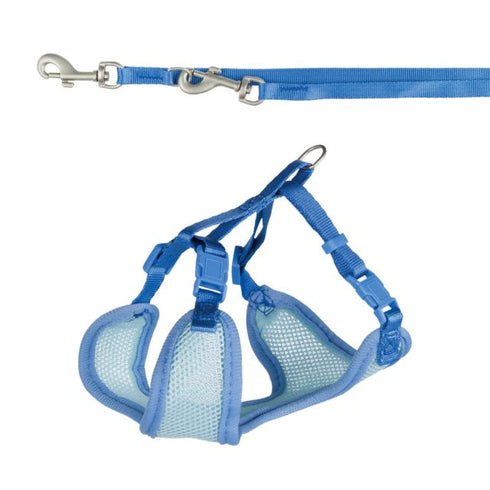 Set Ham cu Lesa Ajustabila pentru Caini Trixie Albastru 26-34cm