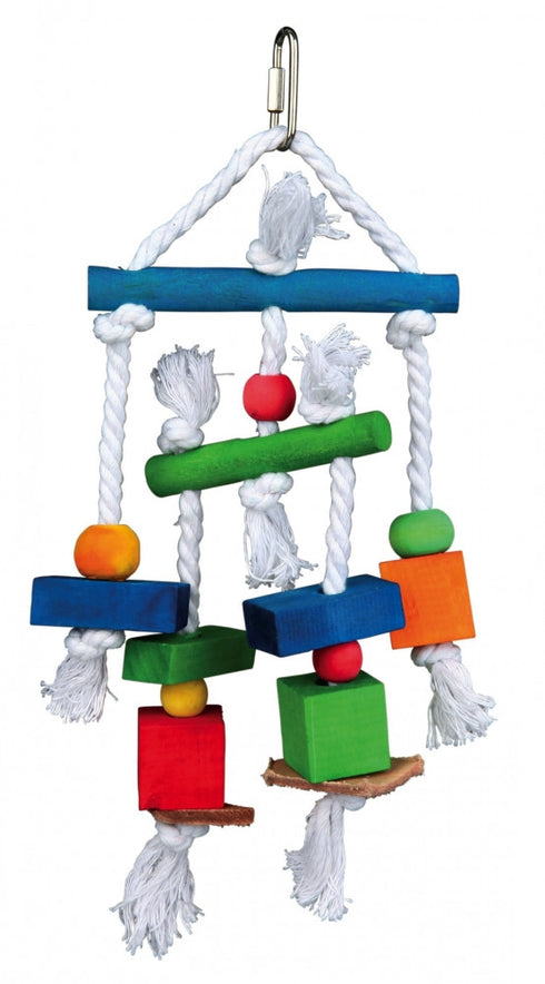 Jucarie colorata din lemn pentru pasari Trixie 24 cm