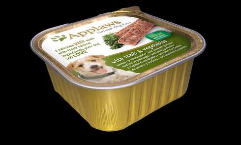 Hrana umeda pentru caini Applaws Pate cu miel si legume 150 g