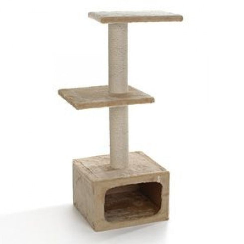 Sisal bej pentru pisici Dora 37x37x92 cm