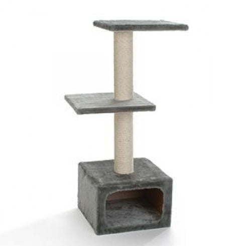 Sisal gri pentru pisici Dora 37x37x92 cm