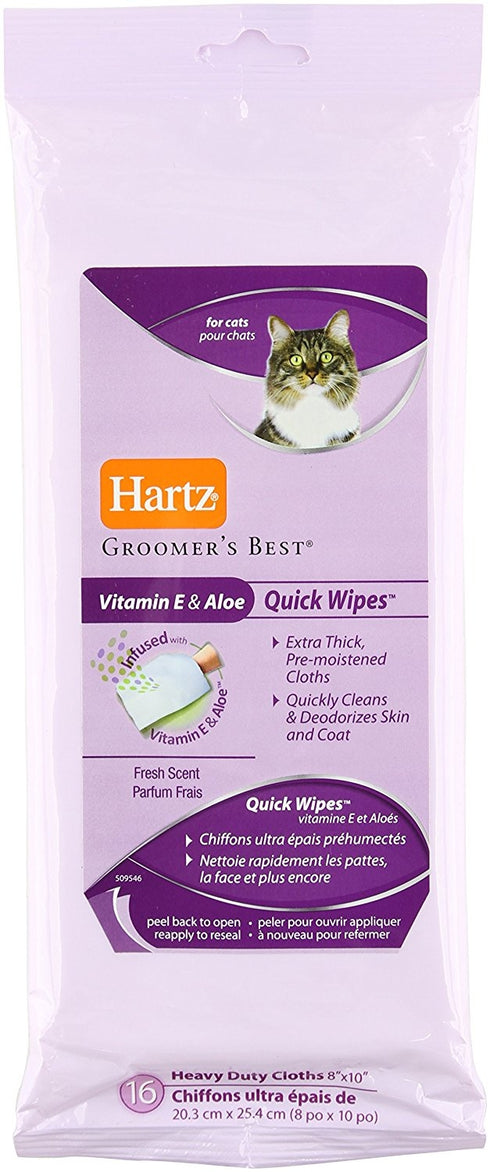 Servetele umede pentru pisici Hartz 16 bucati