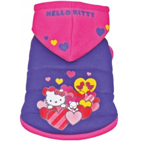 Haina pentru caini Hello Kitty Hanorac cu Gluga 30 cm