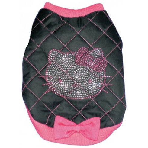 Haina pentru caini Hello Kitty cu Strasuri 30 cm
