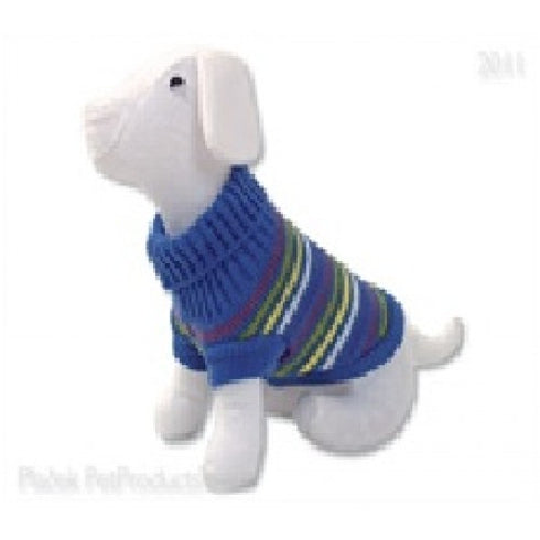 Pulover cu dungi pentru caini Dog Fantasy Blue 20 cm