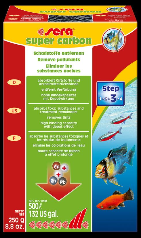 Solutie pentru apa Sera Super Carbon 250 g