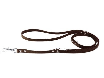 Lesa din piele reglabila pentru caini Collar 14mmX183 cm