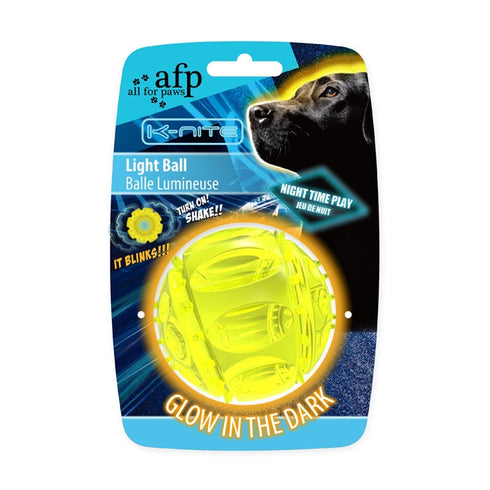 Jucarie fosforescenta pentru caini All for Paws Lightball 7.3x7.3x7.6 cm