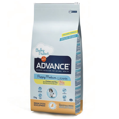 Hrana uscata pentru caini Advance Dog Medium Puppy Protect 15 kg