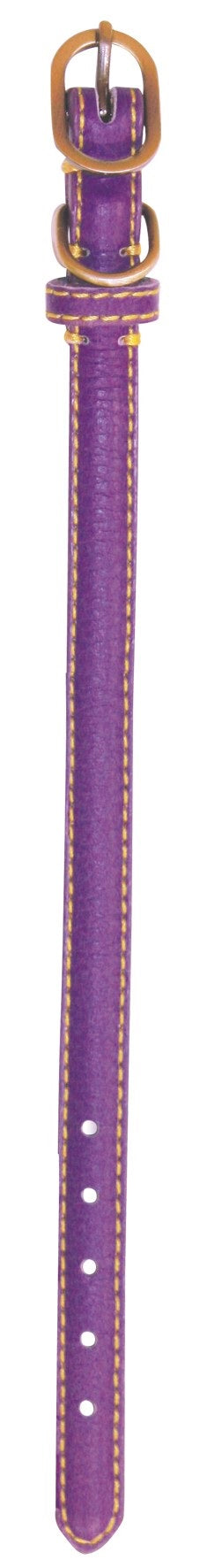 Zgarda din piele pentru caini 1.5x30cm Green