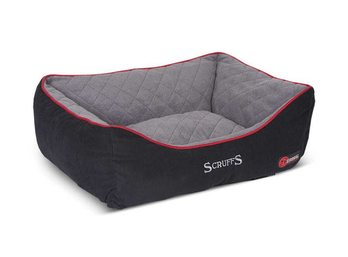 Culcus termic pentru caini Scruffs Negru 60X50 cm