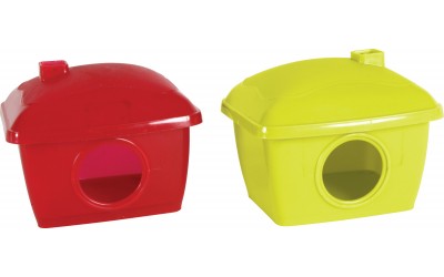Casuta verde din plastic pentru hamsteri