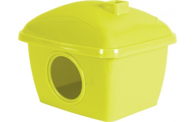 Casuta verde din plastic pentru hamsteri