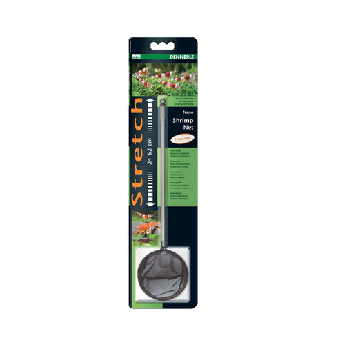 Minciog Telescopic Dennerle Nano Shrimp Net Curved S Black 24-62 cm