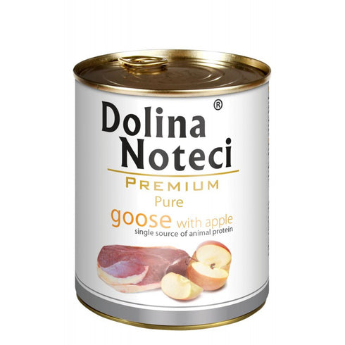 Hrana umeda pentru caini Dolina Noteci Premium Pure Gasca si mar 400gr
