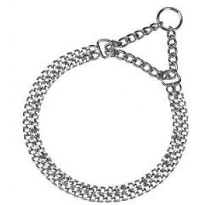 Zgarda pentru caini Enjoy Lant Dublu 2.0-45