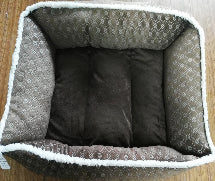 Culcus dreptunghiular cu doua fete pentru caini Enjoy 60x55x20cm