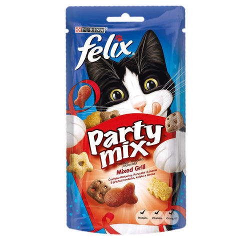Recompense pentru pisici Felix Party Mix Mixed Grill 60g