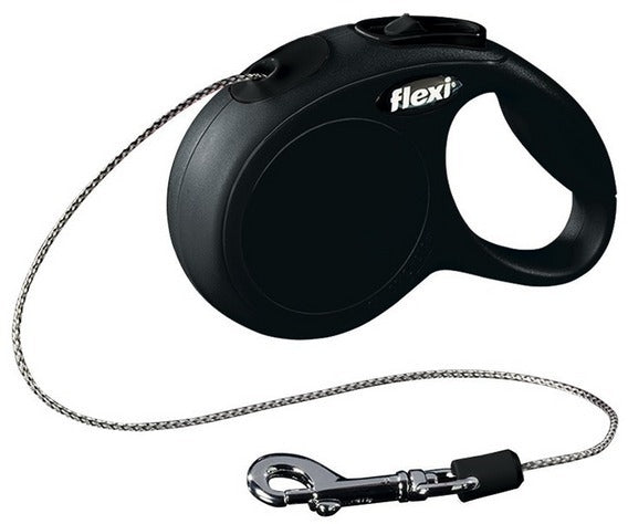 Lesa retractabila Flexi New Classic Snur Negru 3m - Animax
