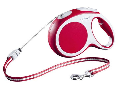 Lesa retractabila Flexi Vario Snur M 5M Rosu