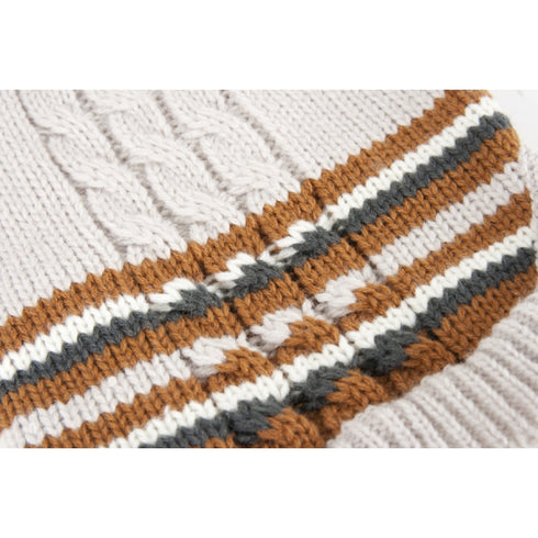 Haina Tricot cu Gluga Beige 30 cm