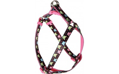 Ham reglabil pentru caini Candy Negru 15mm