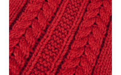 Haina Tricot Twist Rosu 35 cm