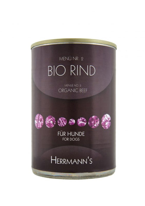 Hrana umeda pentru caini Herrmanns Organic Dog Beef&Potatoes 800gr