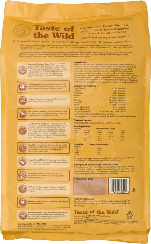 Hrana uscata pentru pisici Taste of the Wild Canyon River 6.6 kg