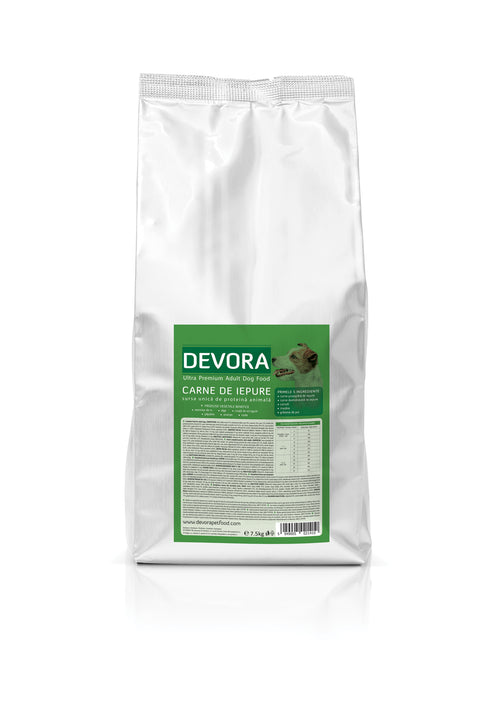 Hrana uscata pentru caini Devora Grain Free cu iepure 7.5 kg