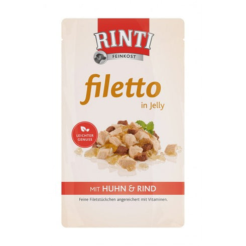 Rinti Adult Filleto Jelly Pui cu Vita  125 g