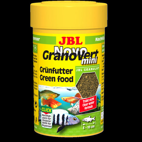 Hrana pentru pesti ierbivori JBL Novo Grano Vert Mini 100ml