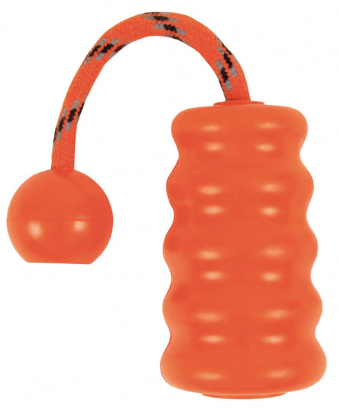 Jucarie pentru caini din cauciuc cu sfoara Trixie Activity 9 cm