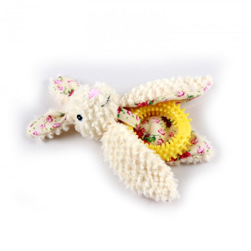 Jucarie pentru caini All for Paws Dental iepure 27x20x8 cm