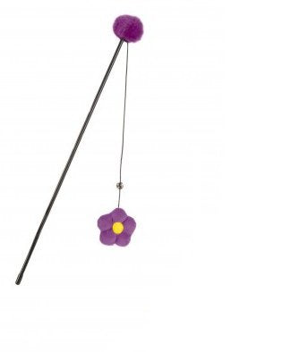 Jucarie pentru pisici Undita Floare 40cm