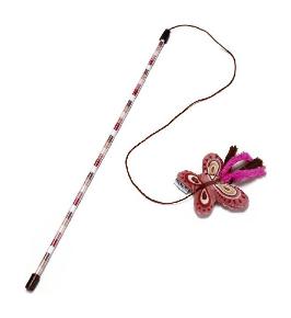 Jucarie pentru pisici Undita Fluture Palona 45cm