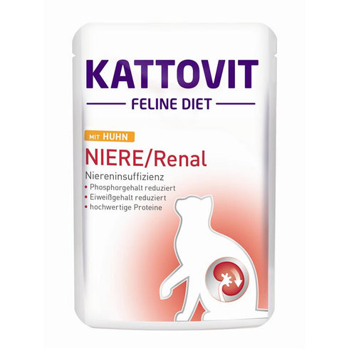 Hrana umeda pentru pisici Kattovit Renal cu vita 85 g