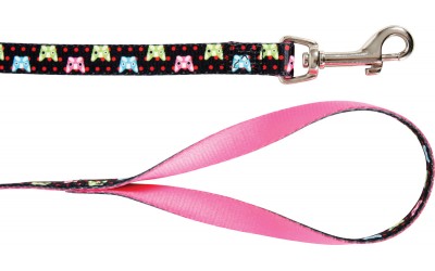 Lesa pentru caini Candy Neagra 1.20m