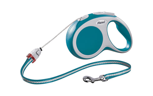 Lesa pentru caini Flexi Vario cu snur albastra S 5 m