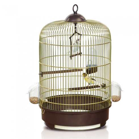 Colivie pentru pasari Imac Milly Clopot 33x48cm Aurie-Antracit