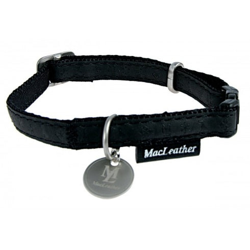 Zgarda pentru caini Macleather Negru 15 mm