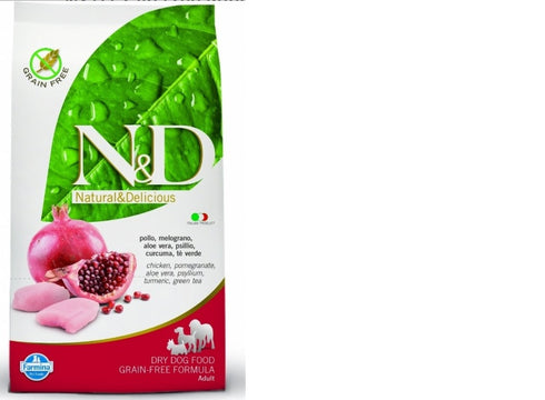 Hrana uscata pentru caini N&D Puppy Small si Medium cu pui si rodie 7 kg