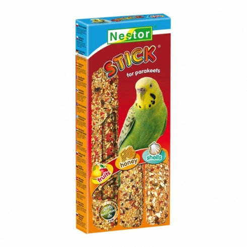Baton Nestor Papagal cu Fructe-Miere-Scoici 130 gr